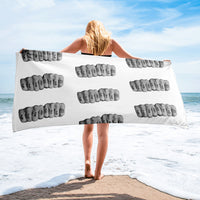 Crab Crew Knuckles Beach Towel