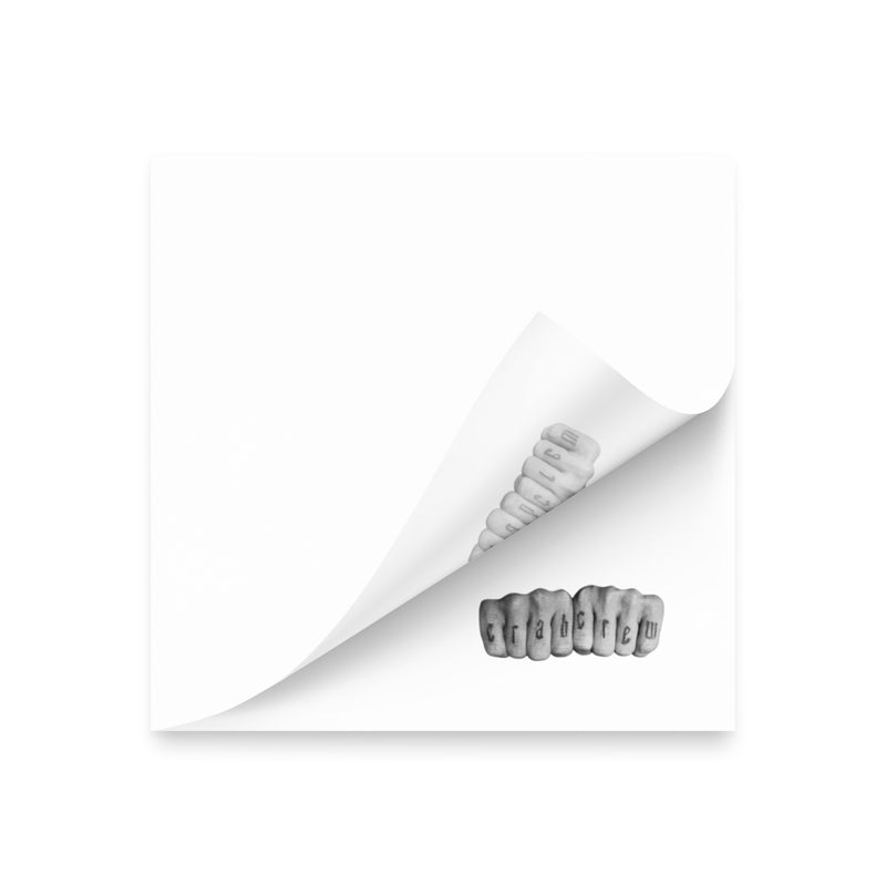 Crab Crew Knuckles Sticky Notes